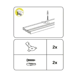 Schnellspanner für 3lfg Schine silber