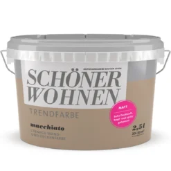 Schöner Wohnen Farbe Trendfarbe Macchiato Matt 2,5 L