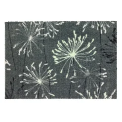 Schöner WohnenSchmutzfangmatte „Manhattan“, Pusteblume/grau-mint, 67x100 cm