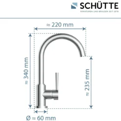 Schütte Küchenarmatur Cornwall Spültischarmatur chrom