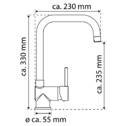 Schütte Niederdruck-Spültischarmatur Futura chrom
