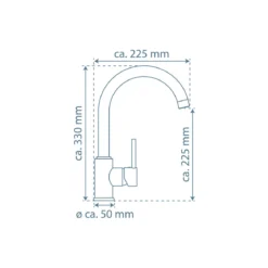 Schütte Spültischarmatur Casalla Niederdruck verchromt 35 mm x M22 IG