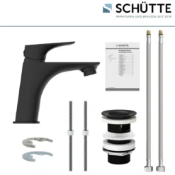 Schütte Waschtischarmatur Boston schwarz