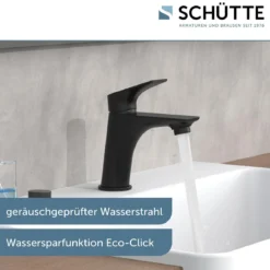 Schütte Waschtischarmatur Boston schwarz