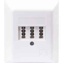Schwaiger Telefonanschlussdose Universal 3-fach Aufputz