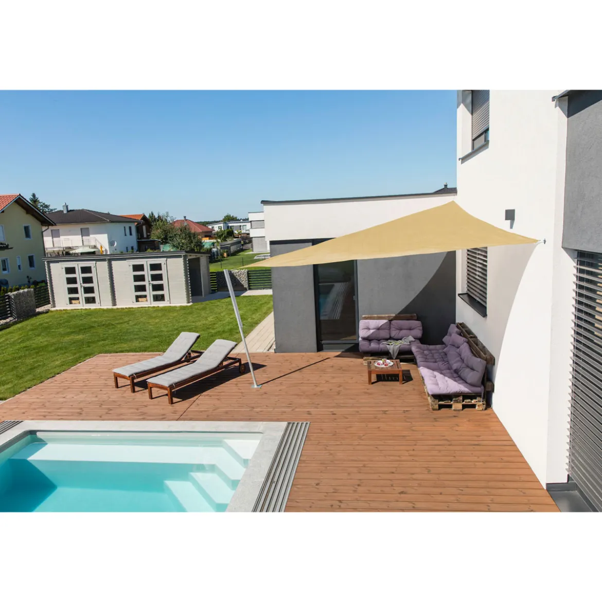 Segel Capri Dr 4x4x4m champagne