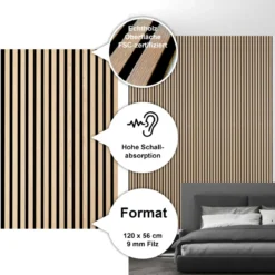 Sonido Elements Akustikpaneel Light oak1200x560x18mm FSC