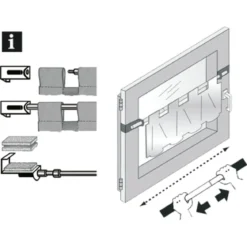 Spannvitrage 9 mm Zylinder 120-160 titan