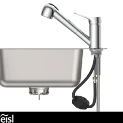 SP-Armatur Verona chrom mit Geschirr-Brause 2S Kartusche mit keram.Dichtungen