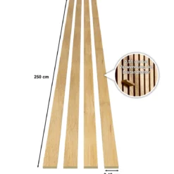 SPECHT Classic Akustik Stix Eiche Natur2500x51x9mm 4er Pack