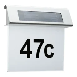 Special Solar Hausnummernleuchte 0,2WEdelst./Weiss Edelstahl/Acryl IP44