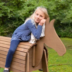 Spielpferd teak 64 x 123 x 151 cm