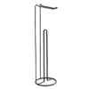 Stand Toilettenpapierhalter 2 in 1,Lugano schwarz