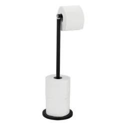 Stand Toilettenpapierh 2in1 schwarzmatt