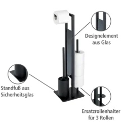 Stand WC-Garnitur Rivalta, schwarz