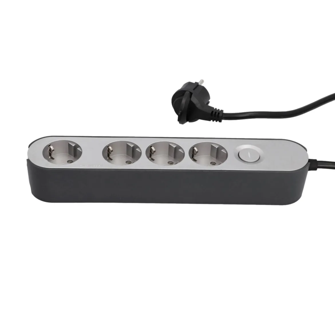 Steckdosenleiste GREENLINE silber/anthrazit