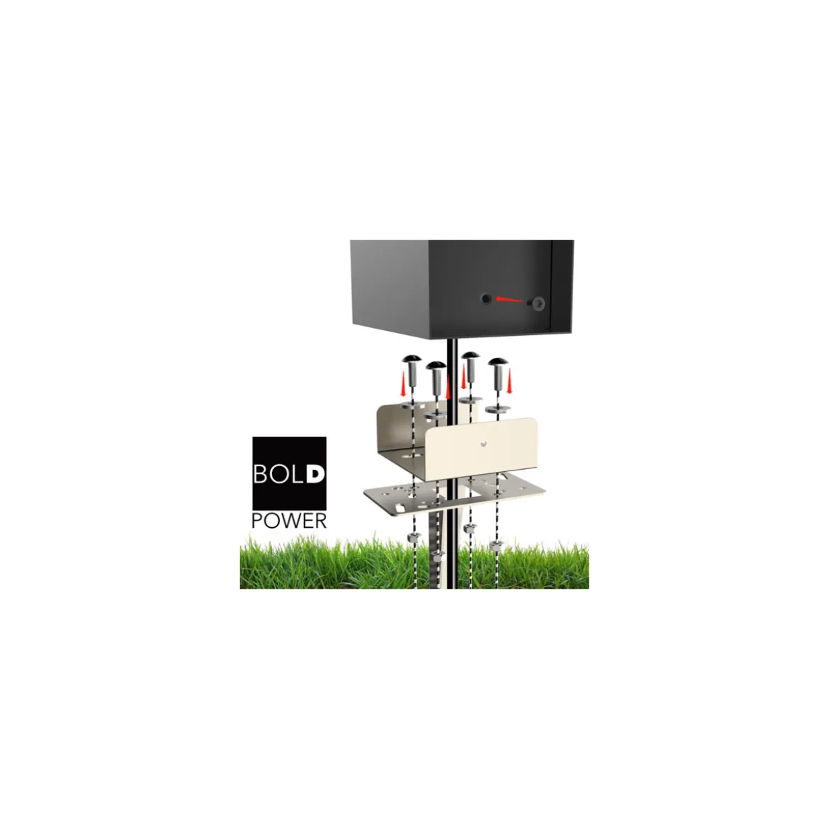 Steckdosensäule ORIO 4 fach IP44