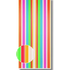 Streifenvorhang aus PE Folie bunt