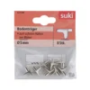 Suki Bodenträger Stahl Durchmesser 0,5 x 0,8 cm vernickelt 8 Stück