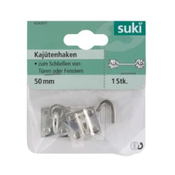 Suki Kajütenhaken vernickelt 50 mm