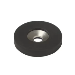 Suki Magnet Neodym mit Senkbohrung Ø 22 x 4 mm, gummiert, schwarz