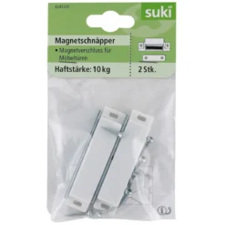 Suki Magnetschnäpper starre Gegenplatte weiß 2 Stück
