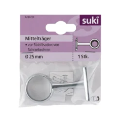 Suki Mittelhalter Durchmesser 2,5 cm rund silber