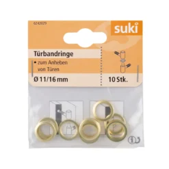 Suki Türbandring Stahl Durchmesser 11x Durchmesser 16 x 2 cm 10 Stück