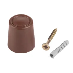 Suki Türstopper mit Schraube 2,6 cm braun 2 Stück