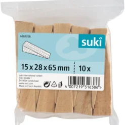 Suki Unterlegkeil 6,5 x 2,8 x 1,5 cm buche 10 Stück