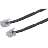 Telefon-Anschlussleitung 6m sw
