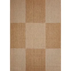Teppich Arizona 133x190cm kariert beigebraun 972-10