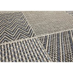 Teppich Clyde 67x120cm beige-blau