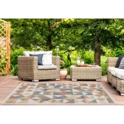 Teppich Sedona 160x230cm Kaestchen multi