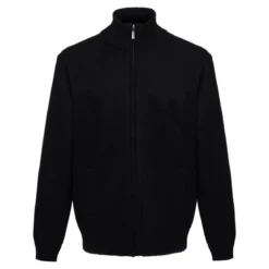 Terrax Workwear Strickjacke Herren schwarz melange M
