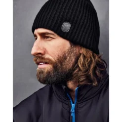 Terrax Workwear Strickmütze schwarz azur One Size