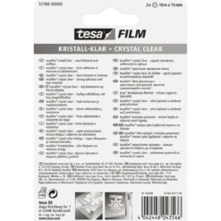 Tesa film kristallklar 2 Rollen 10 m x 15 mm