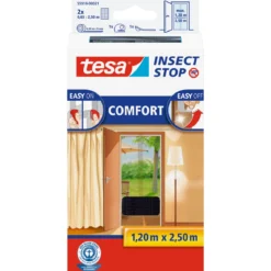 tesa Fliegengitter,anthr.,2St.,0,65x2,5mKlett Comfort Tuer XL