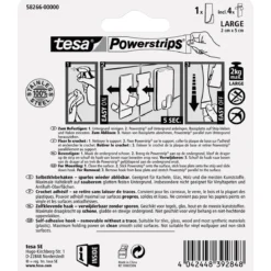 Tesa Haken Powerstrips Large Rechteckig Metall