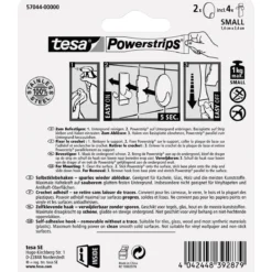 Tesa Haken Powerstrips Small Rund Metall