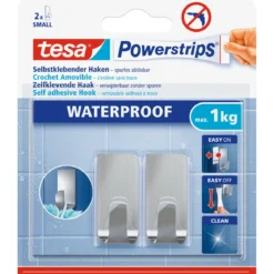Tesa Haken Powerstrips Waterproof Small Metall