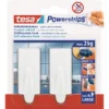 Tesa Haken Powertstripe Large weiß 2 Haken und 4 Strips