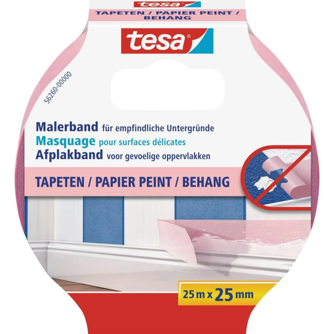 Tesa Maler Krepp Precision Sensitive rosa