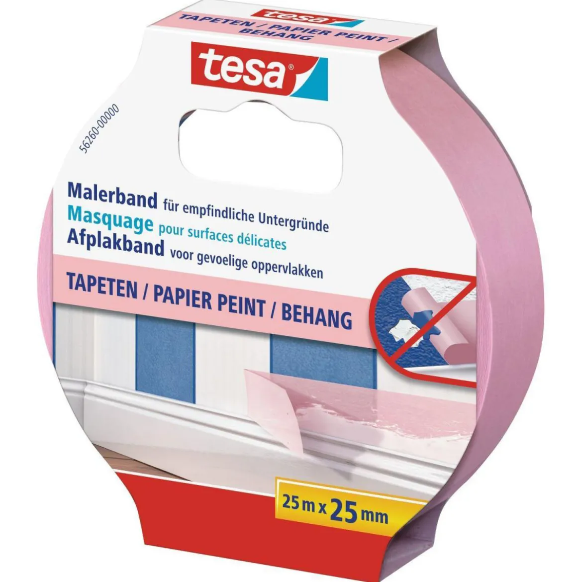 Tesa Maler Krepp Precision Sensitive rosa