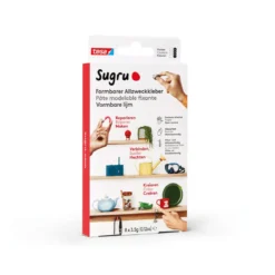 Tesa Sugru Allzweckklebeknete schwarz-weiß-grau 3er Set