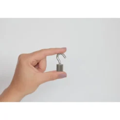 Topfmagnet Neodym mit Schraubhaken M5 Ø 15 x 38 mm, silber