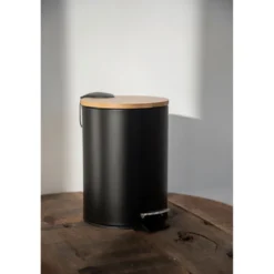 Treteimer Tortona 3L EasyCl., schwarz ma