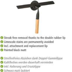 Turbo-Loc Badezimmerwischer Bambusa