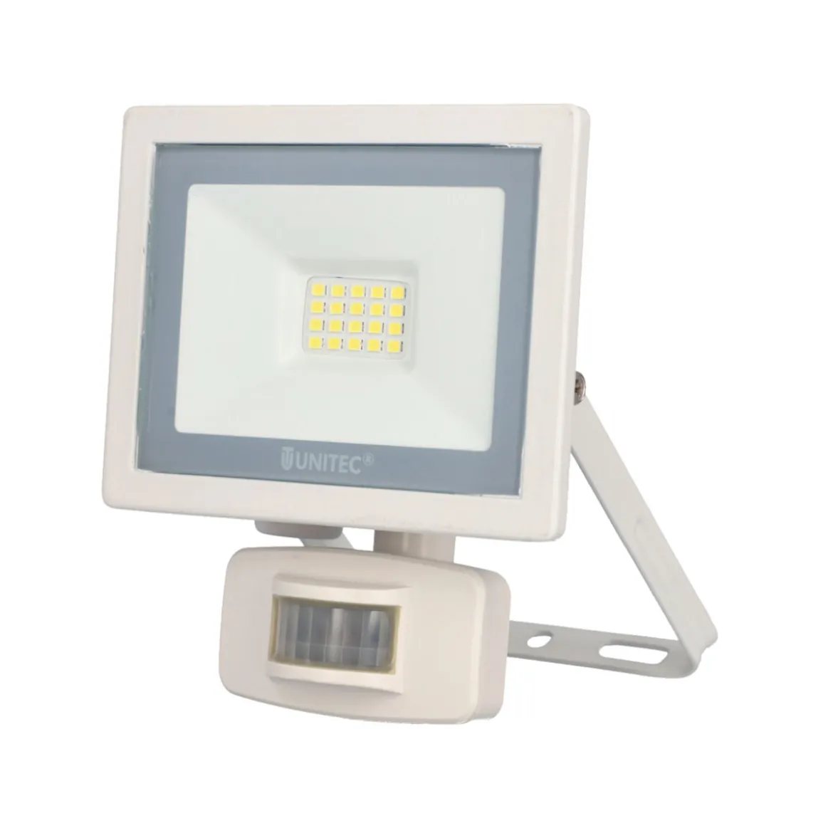 Unitec LED Wandstrahler mi Bewegungsmelder 10W 800lm weiss