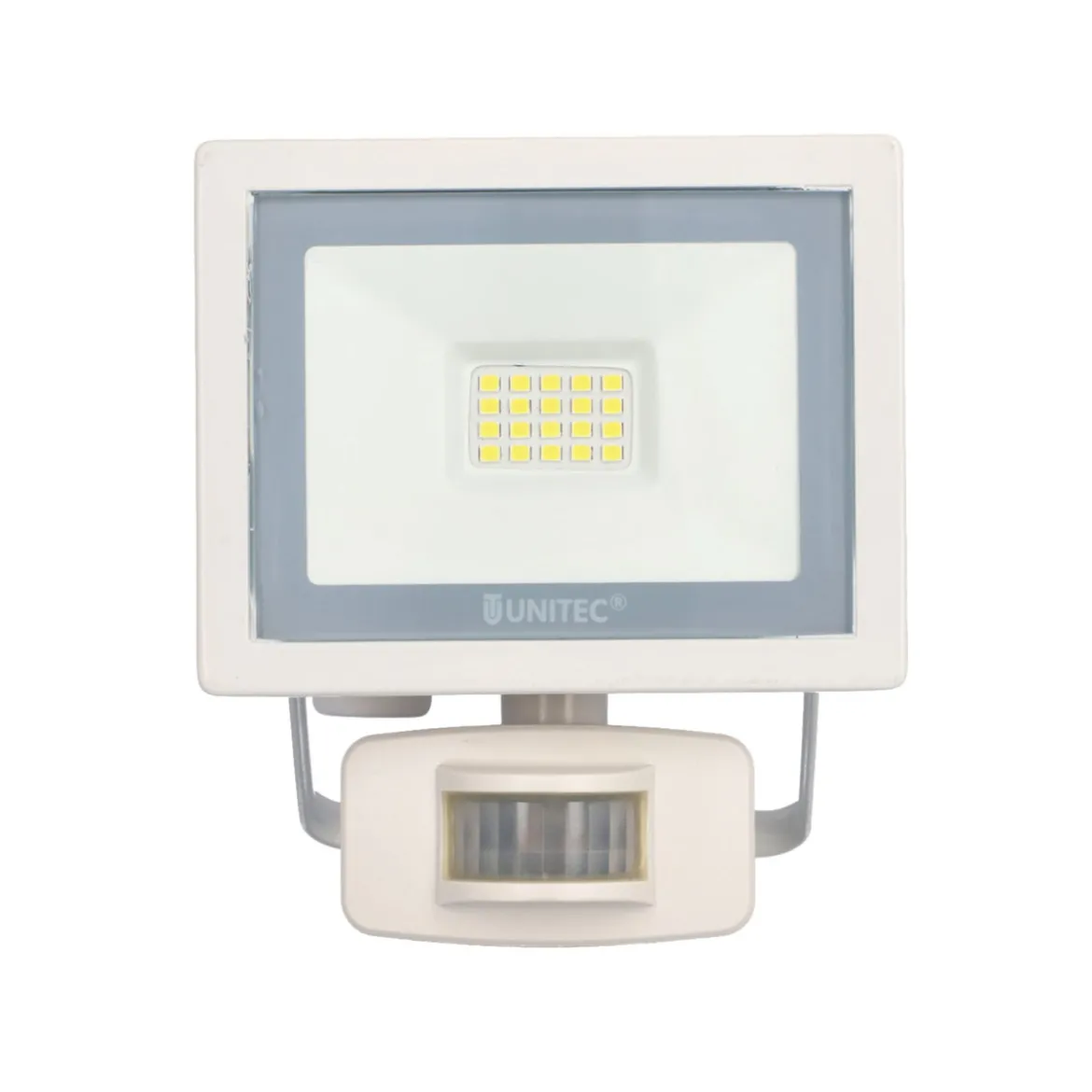 Unitec LED Wandstrahler mi Bewegungsmelder 10W 800lm weiss
